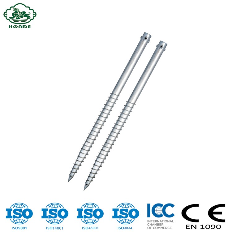 Przyjazny dla środowiska gruntowy pal śrubowy